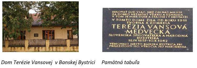 Dom Terézie Vansovej